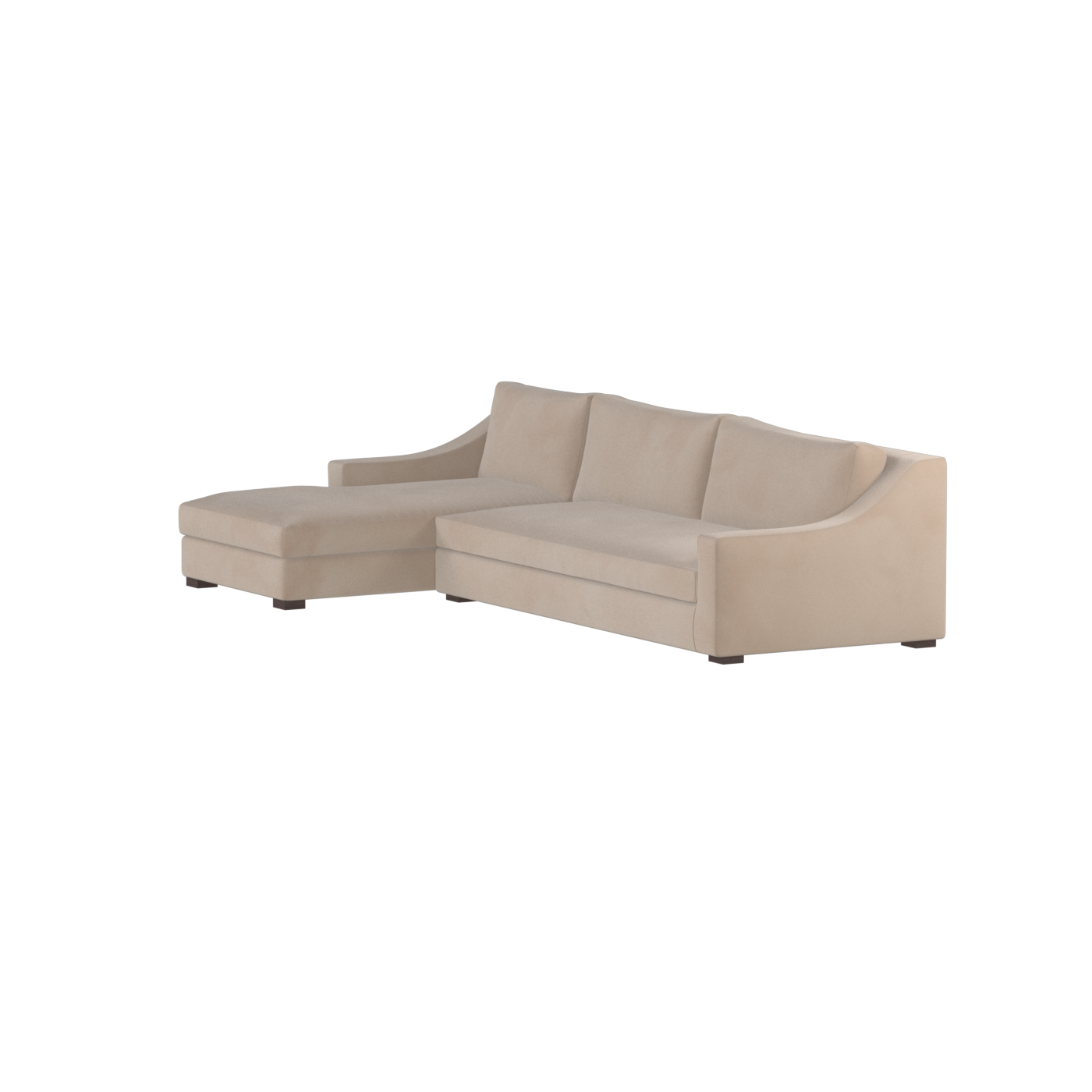 Louis Sectional Sofa — Low-Profile Modular Corner Layout