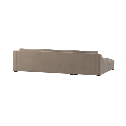 Louis Sectional Sofa — Low-Profile Modular Corner Layout