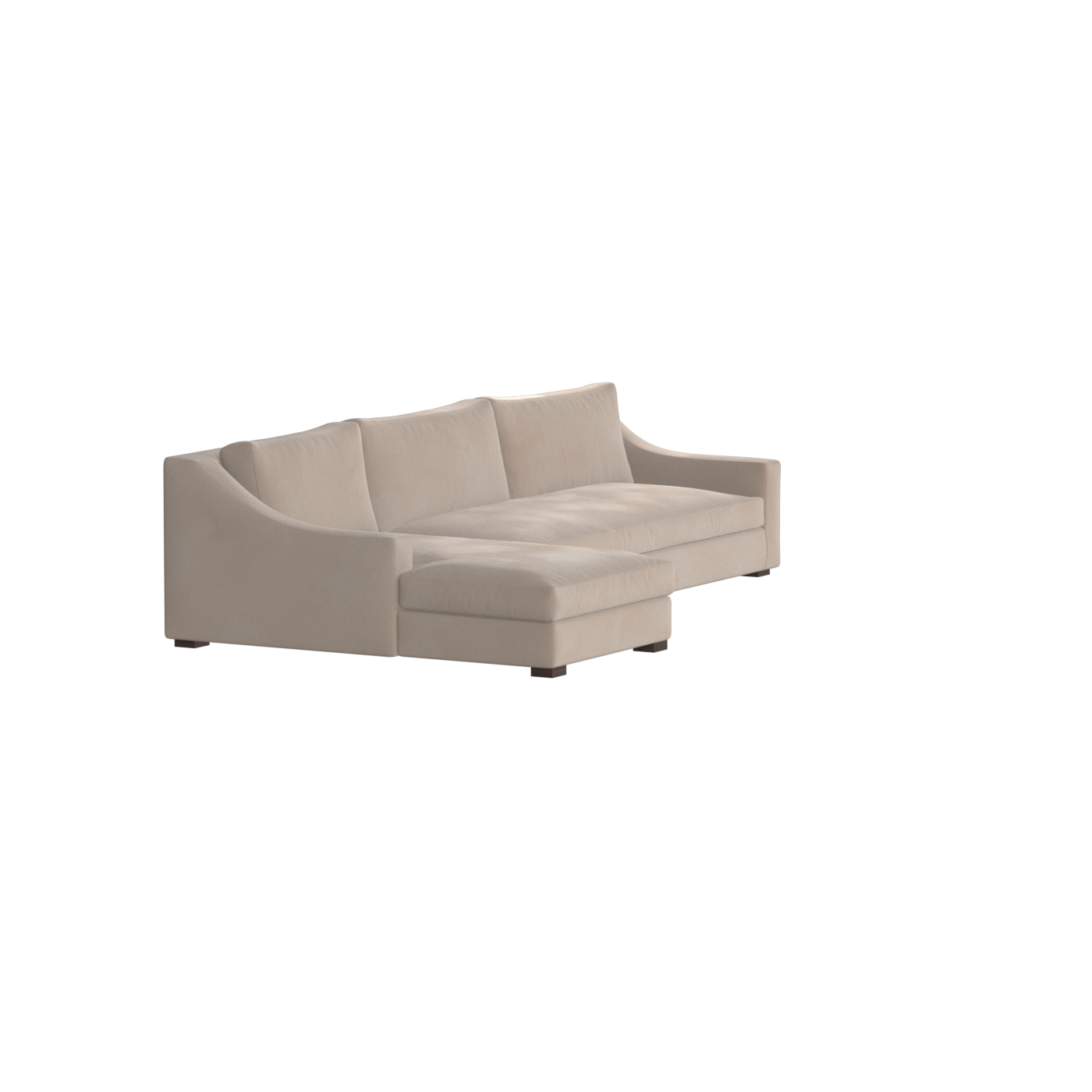 Louis Sectional Sofa — Low-Profile Modular Corner Layout