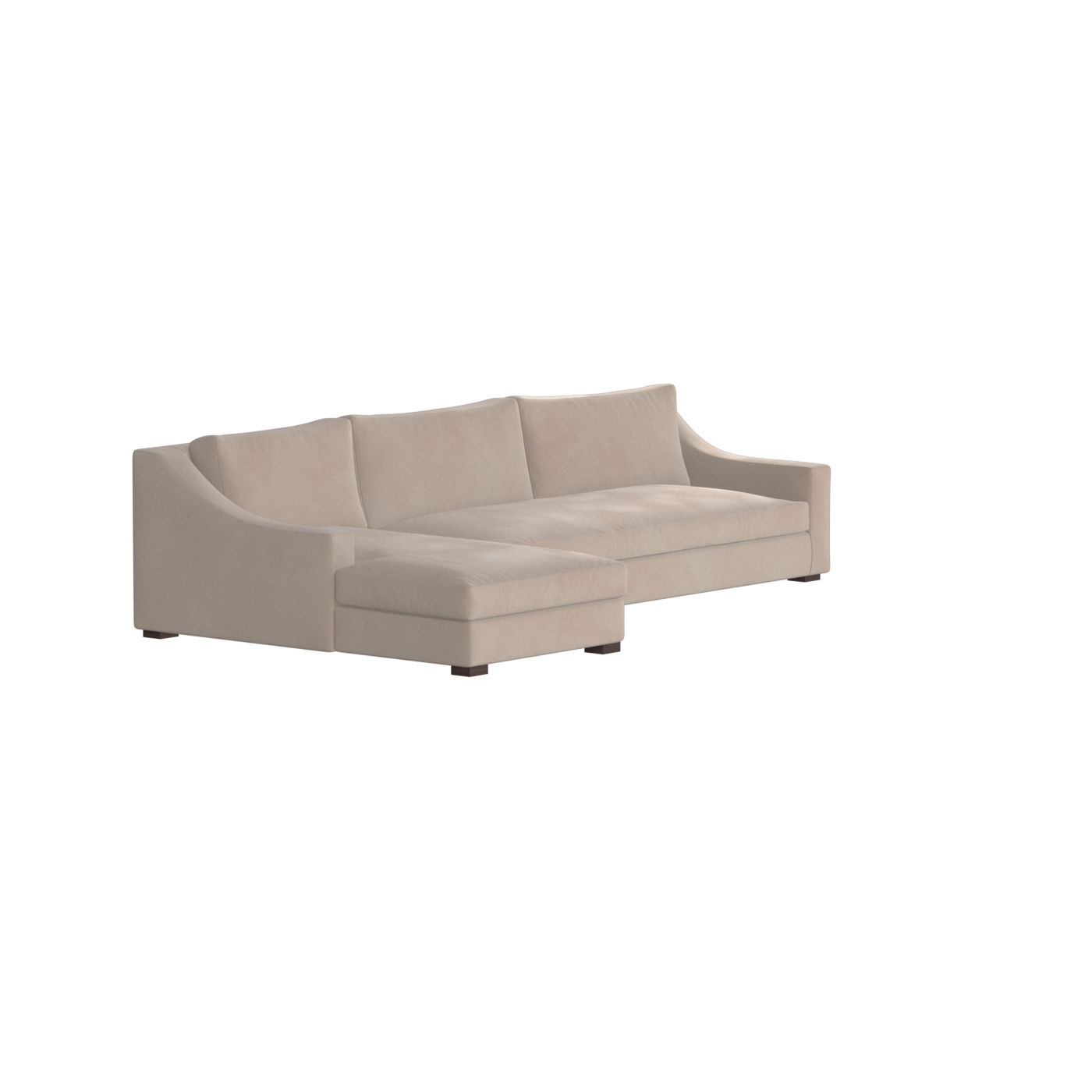 Louis Sectional Sofa — Low-Profile Modular Corner Layout