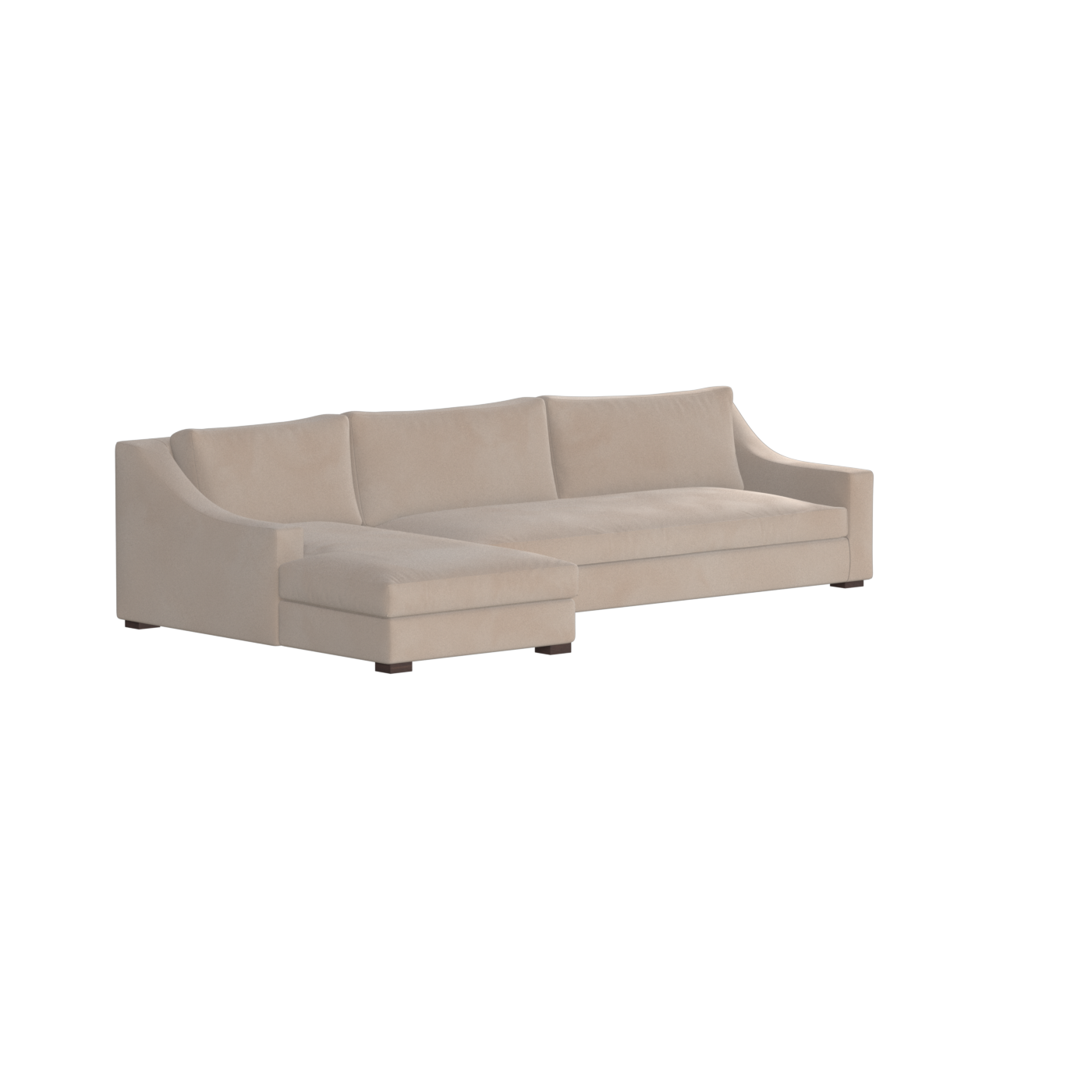 Louis Sectional Sofa — Low-Profile Modular Corner Layout