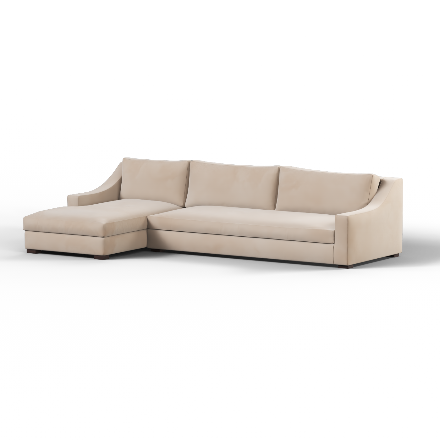 Louis Sectional Sofa — Low-Profile Modular Corner Layout