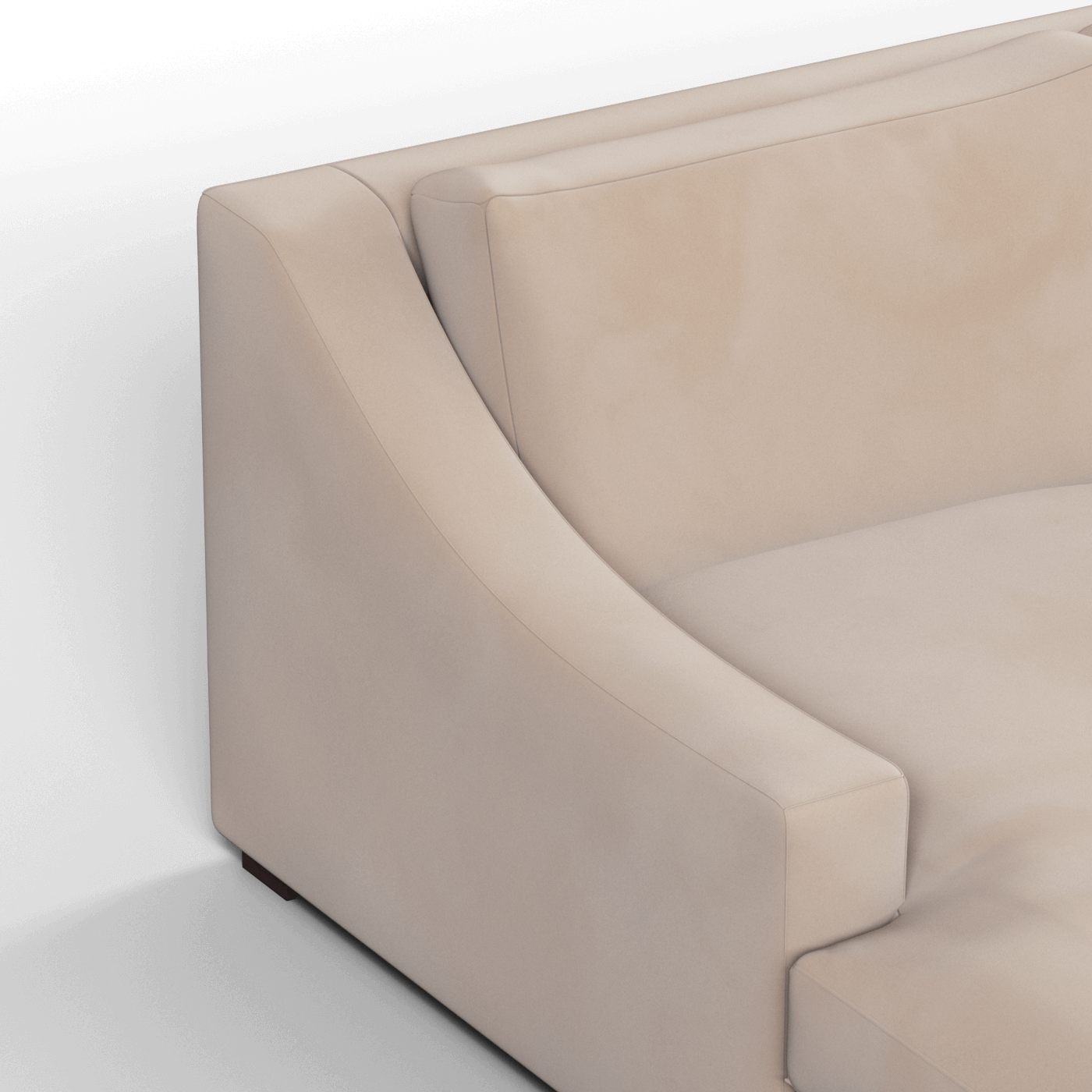 Louis Sectional Sofa — Low-Profile Modular Corner Layout