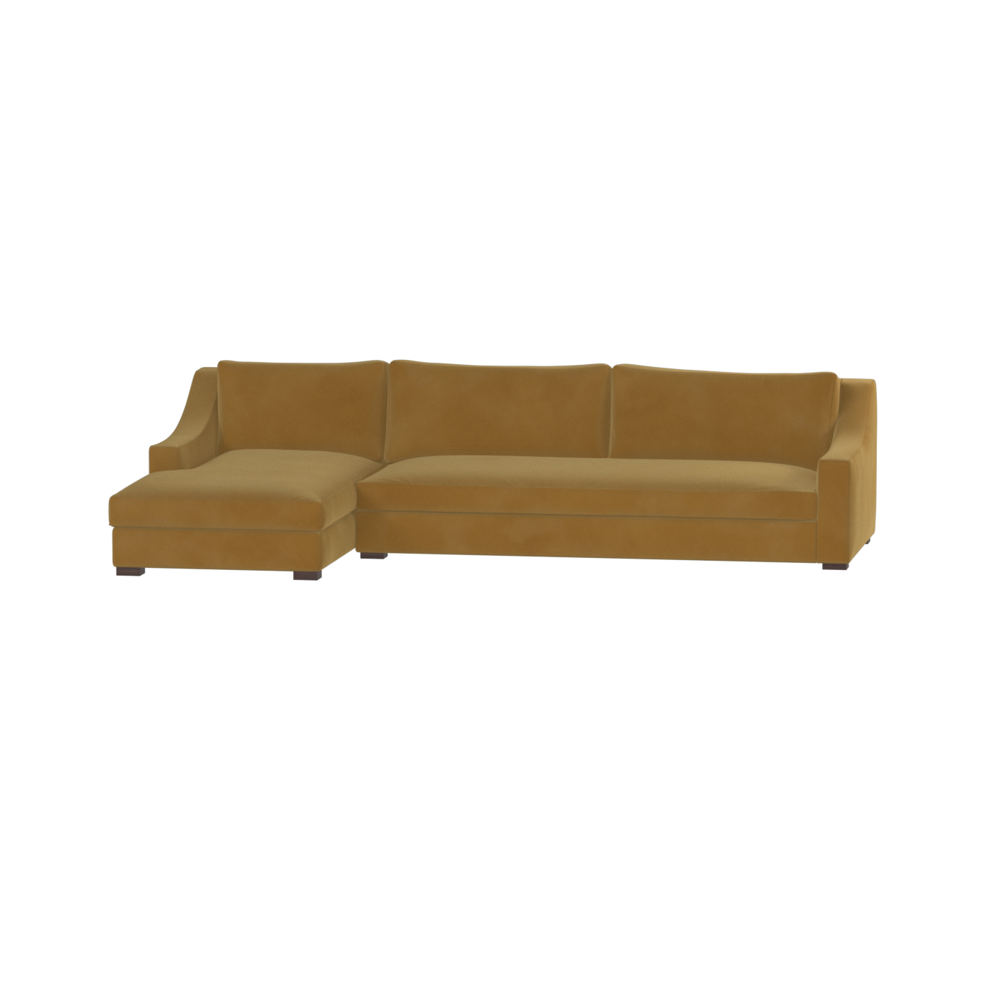 Louis Sectional Sofa — Low-Profile Modular Corner Layout
