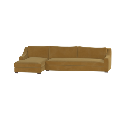 Louis Sectional Sofa — Low-Profile Modular Corner Layout