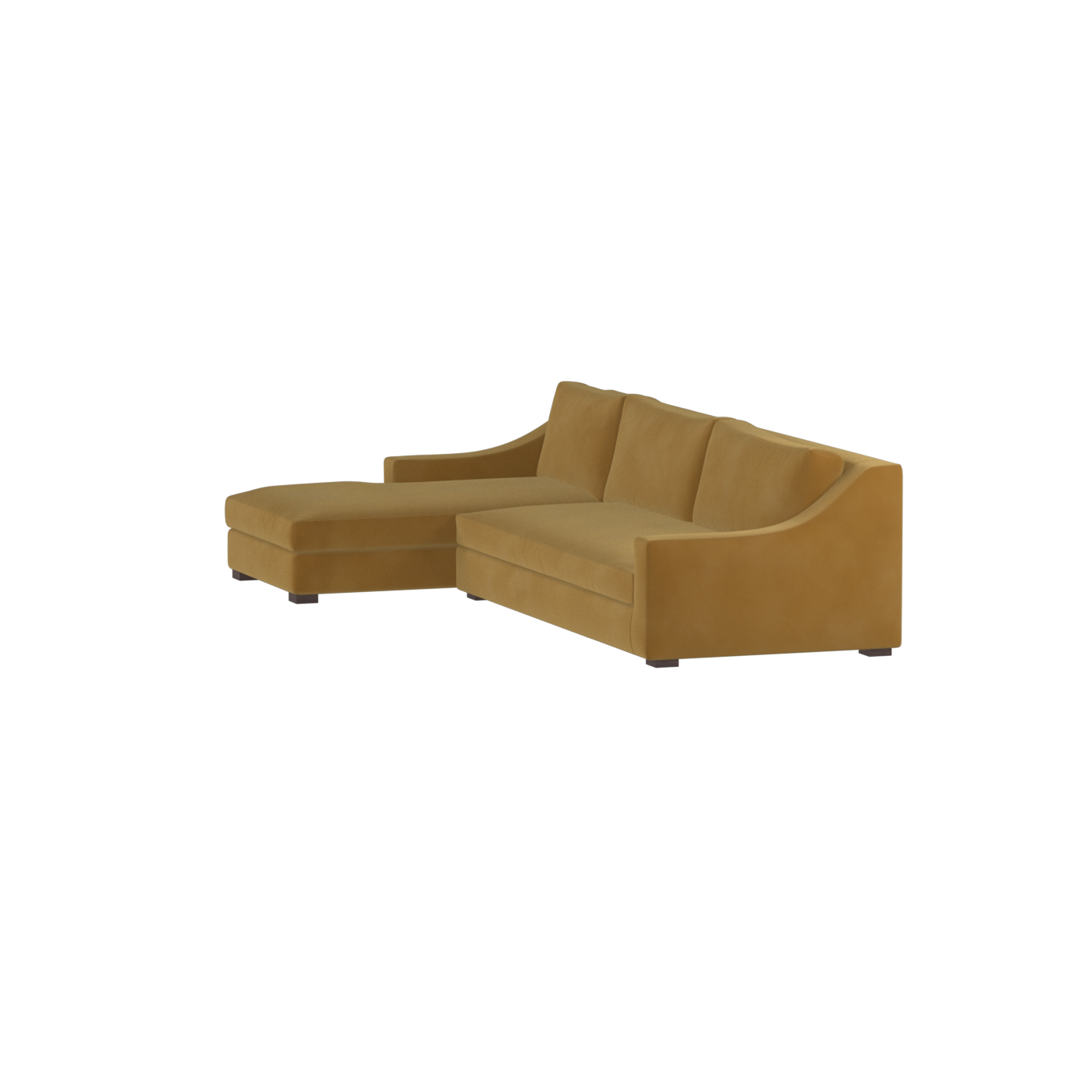 Louis Sectional Sofa — Low-Profile Modular Corner Layout