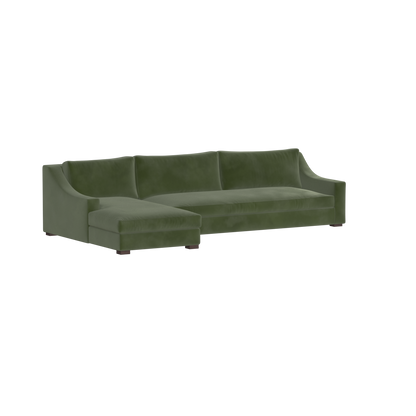 Louis Sectional Sofa — Low-Profile Modular Corner Layout