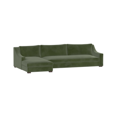 Louis Sectional Sofa — Low-Profile Modular Corner Layout