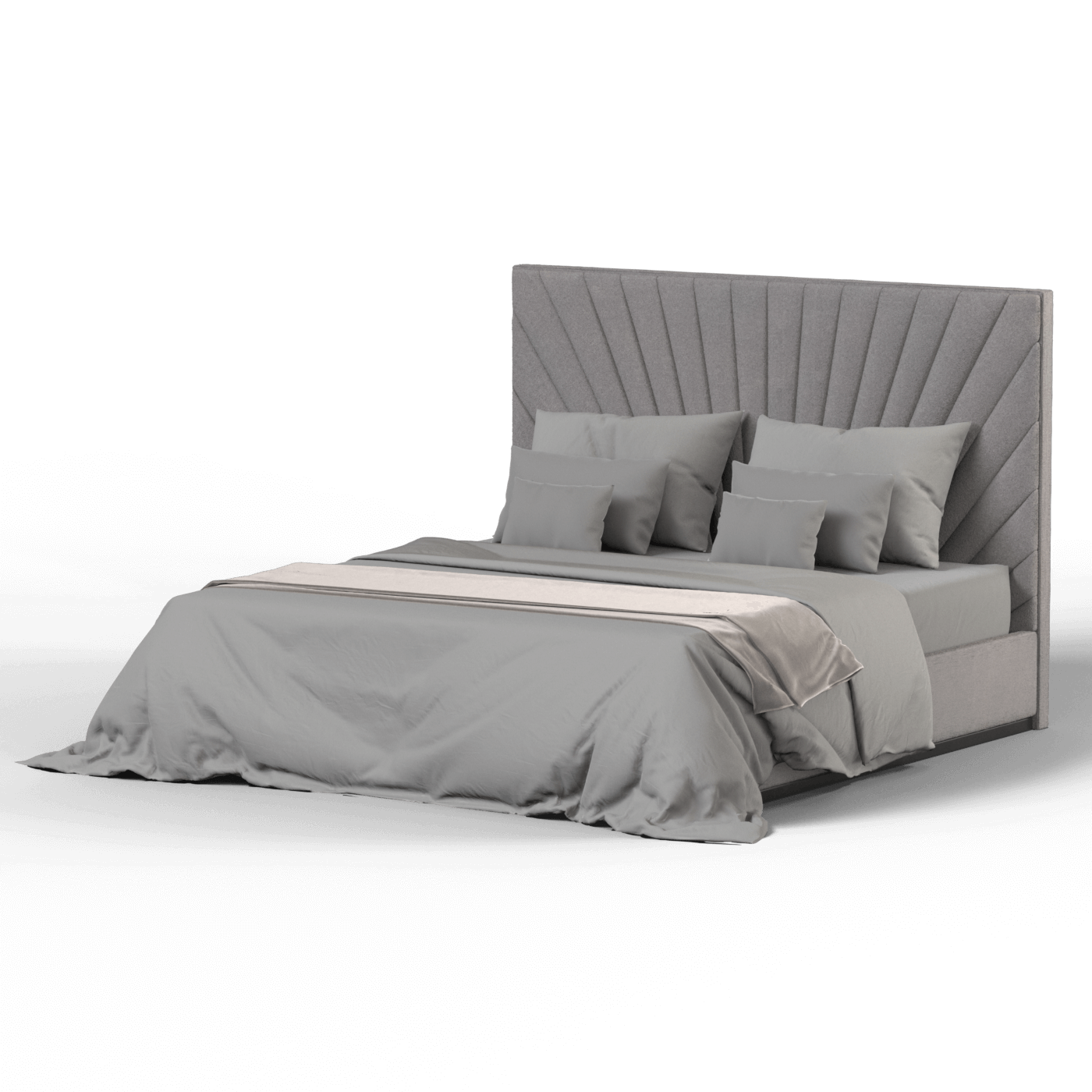 Lucia high headboard bed