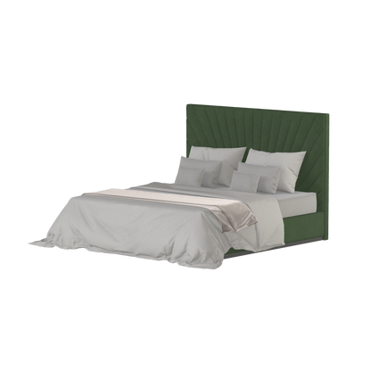 Lucia Bed With High Refined Headboard
