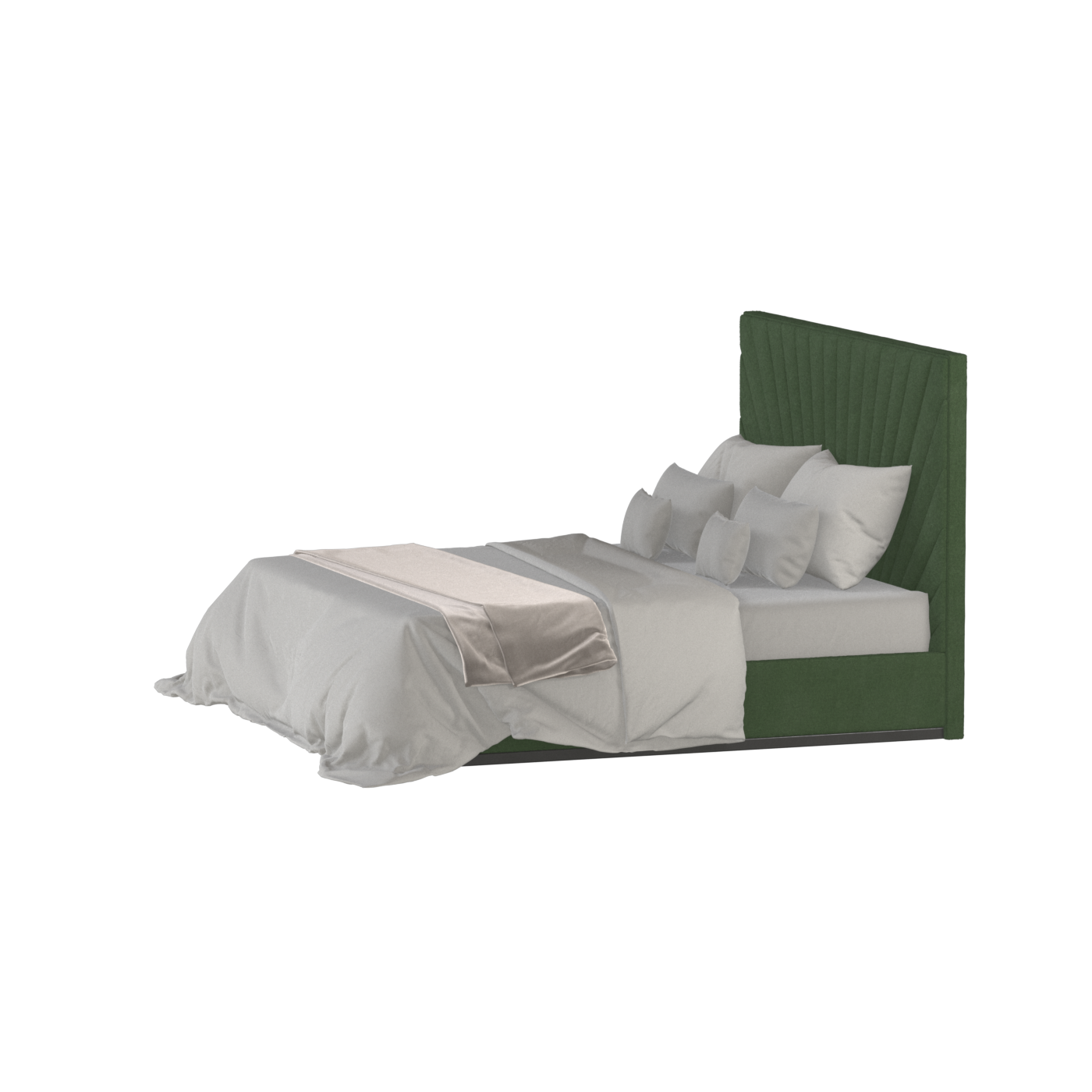 Lucia Bed With High Refined Headboard