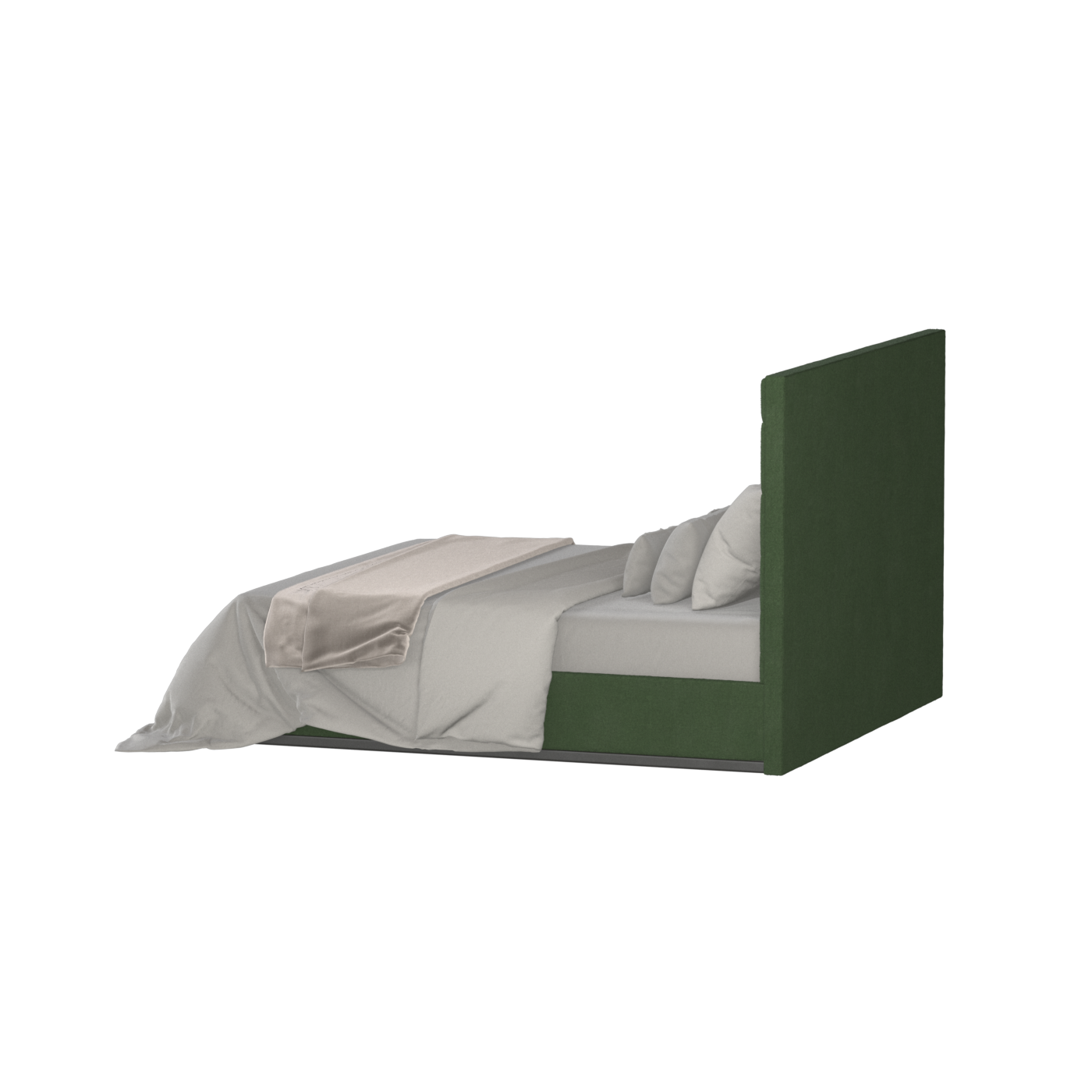 Lucia Bed With High Refined Headboard