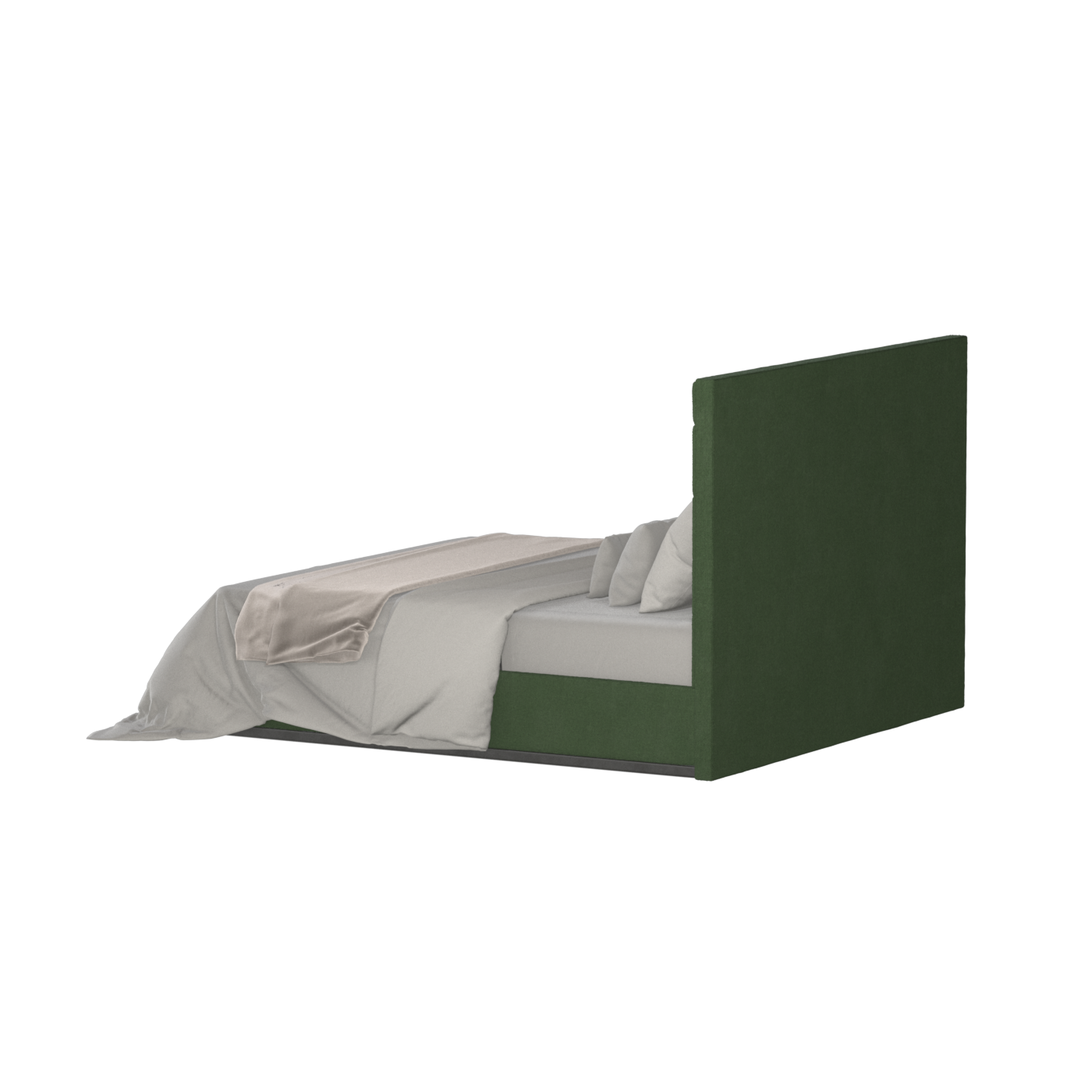 Lucia Bed With High Refined Headboard