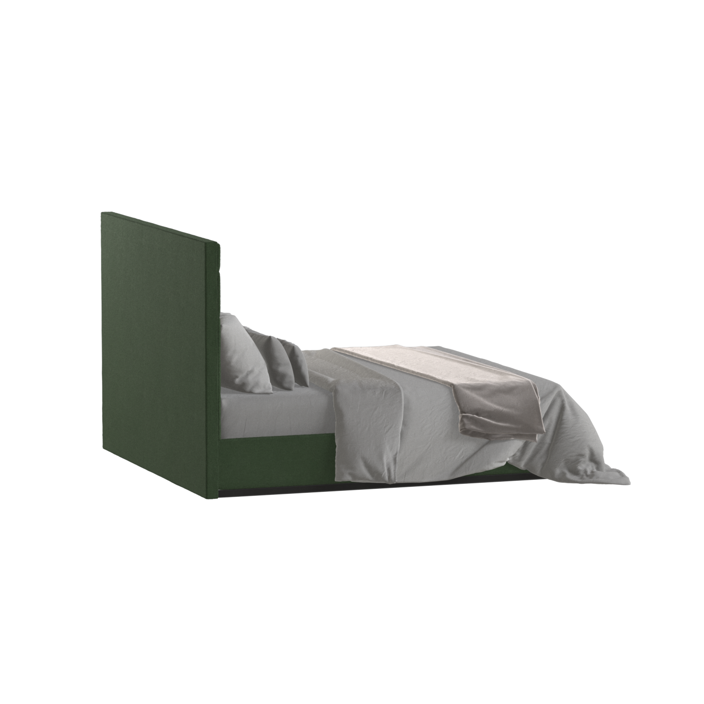 Lucia Bed With High Refined Headboard