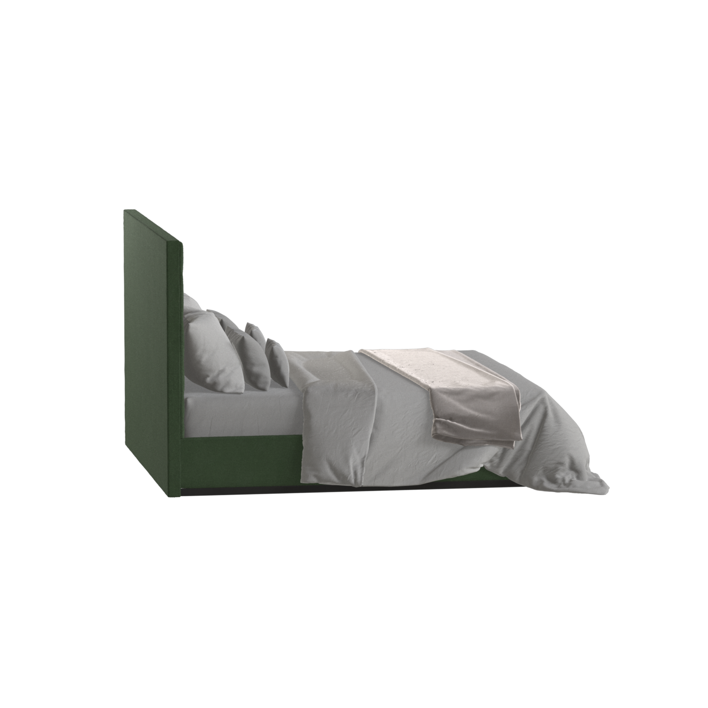 Lucia Bed With High Refined Headboard