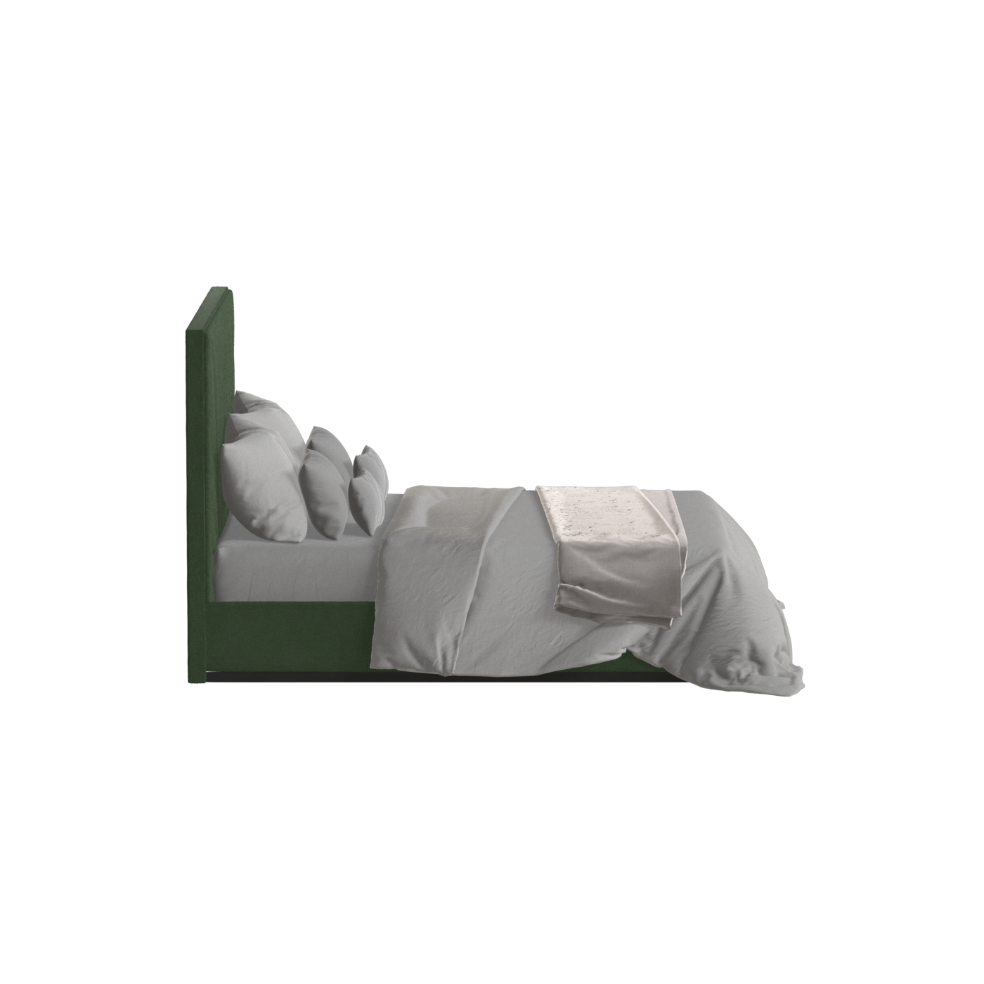 Lucia Bed With High Refined Headboard