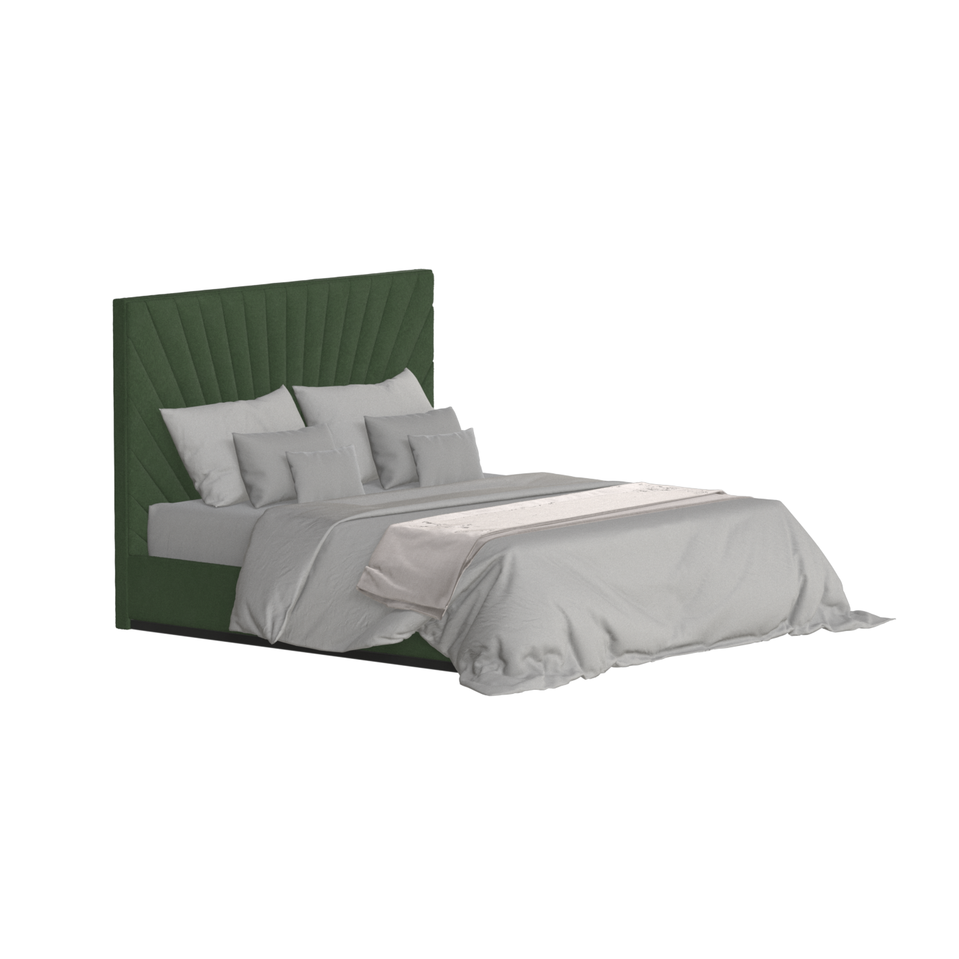 Lucia Bed With High Refined Headboard