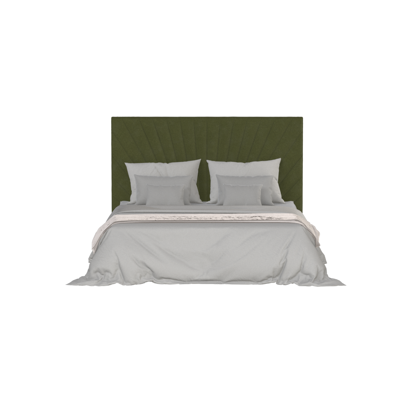 Lucia Bed With High Refined Headboard