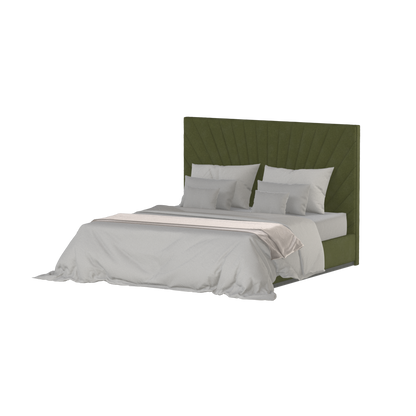 Lucia Bed With High Refined Headboard