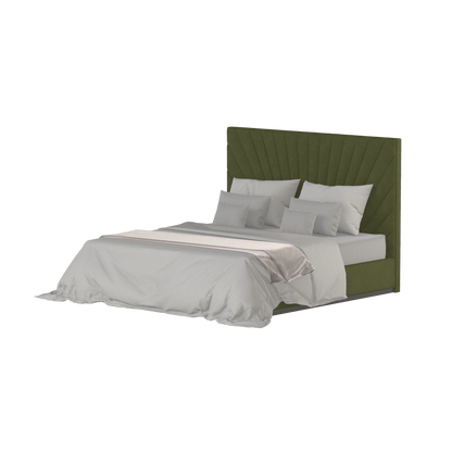 Lucia Bed With High Refined Headboard