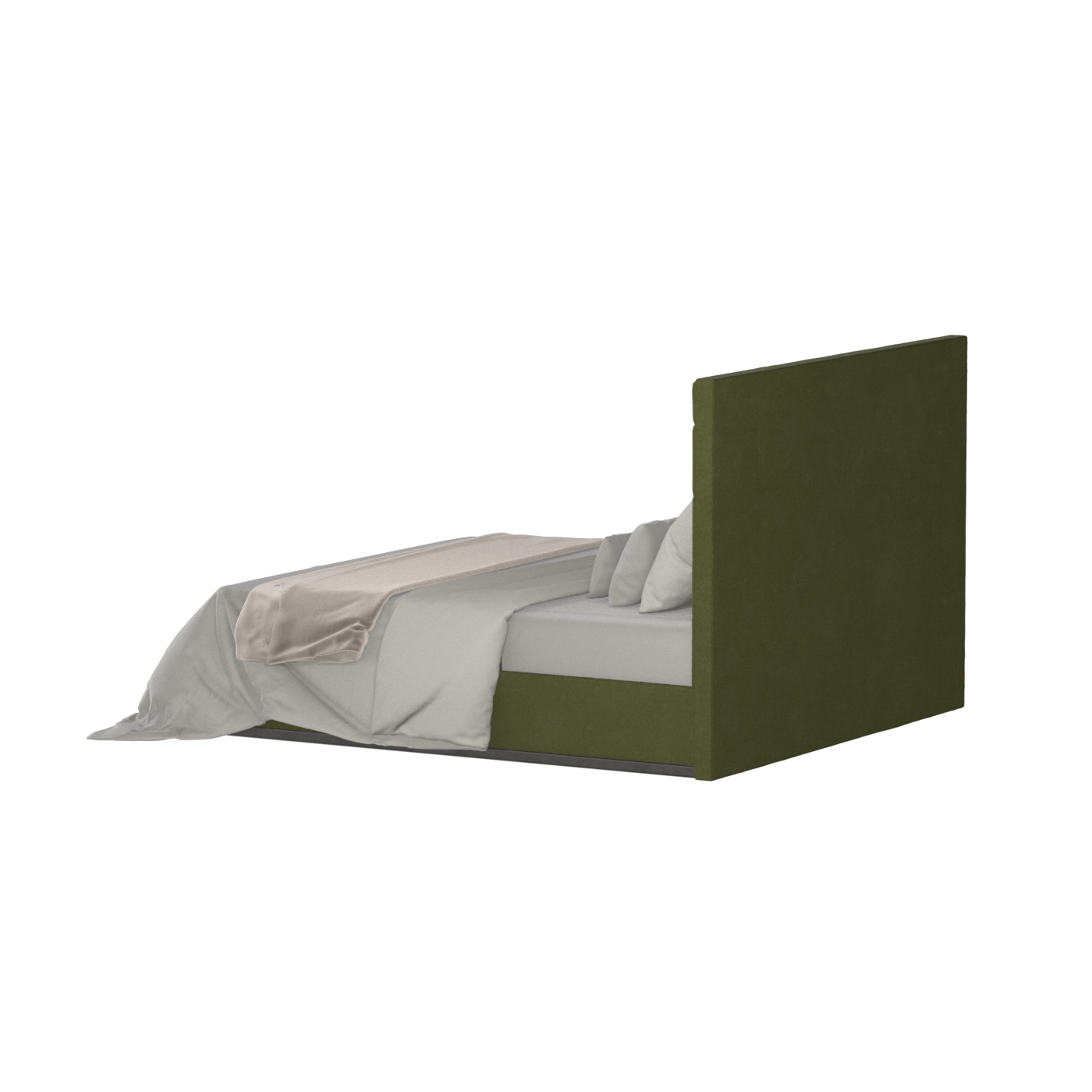 Lucia Bed With High Refined Headboard