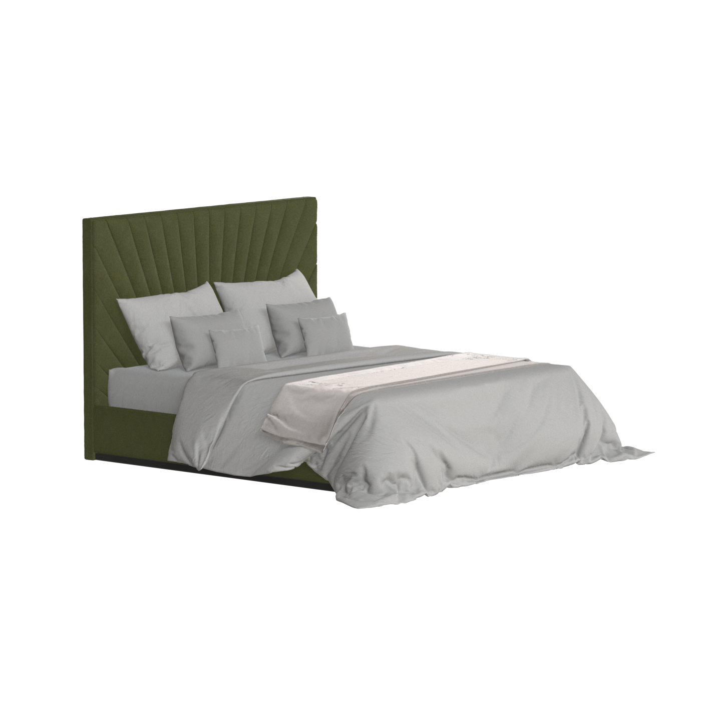 Lucia Bed With High Refined Headboard