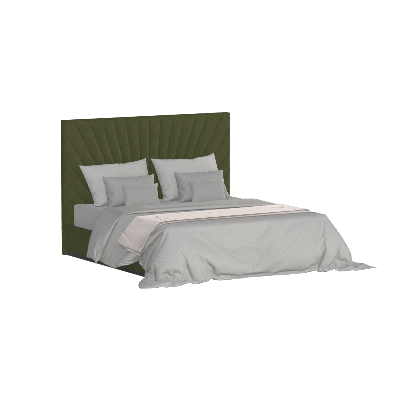 Lucia Bed With High Refined Headboard