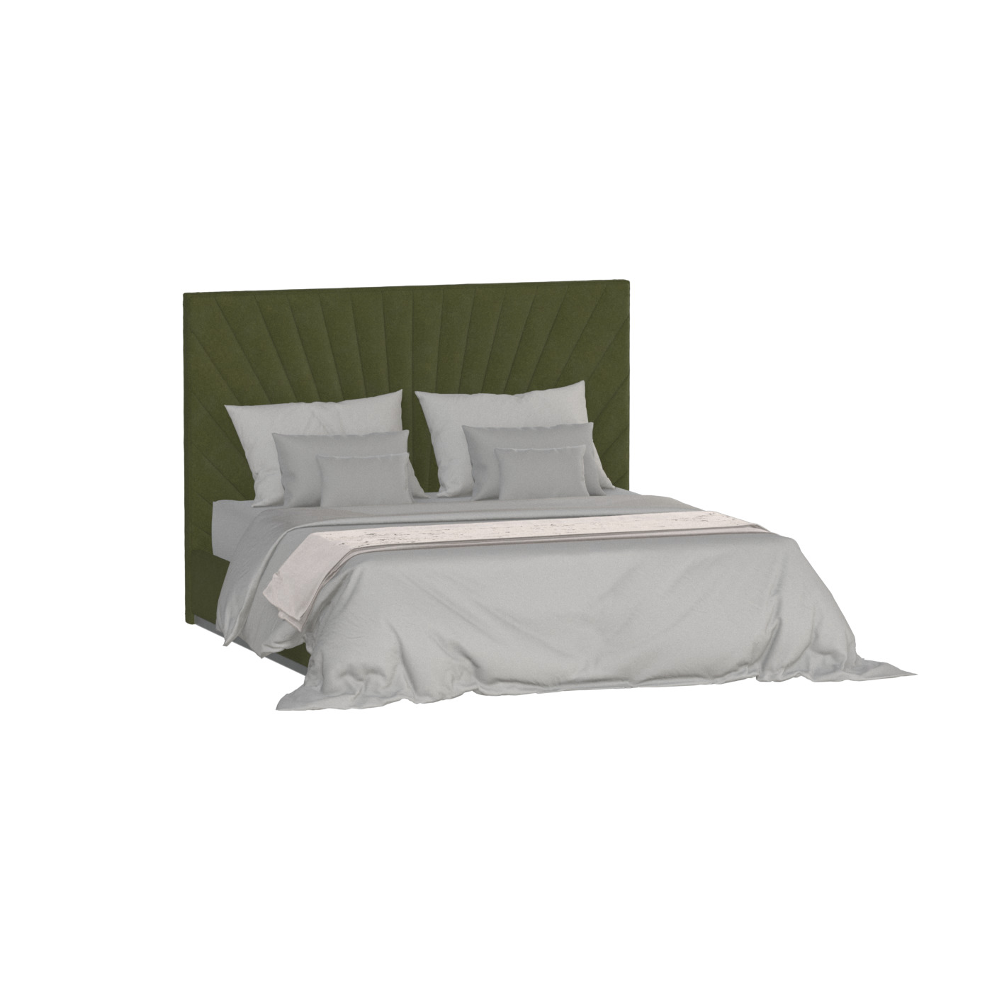 Lucia Bed With High Refined Headboard