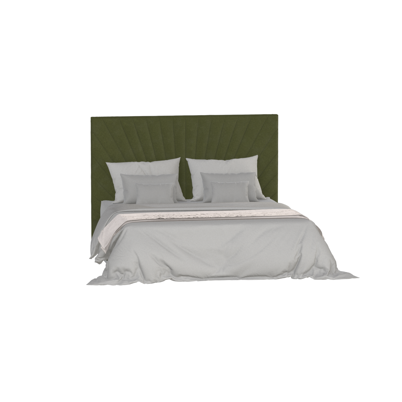 Lucia Bed With High Refined Headboard