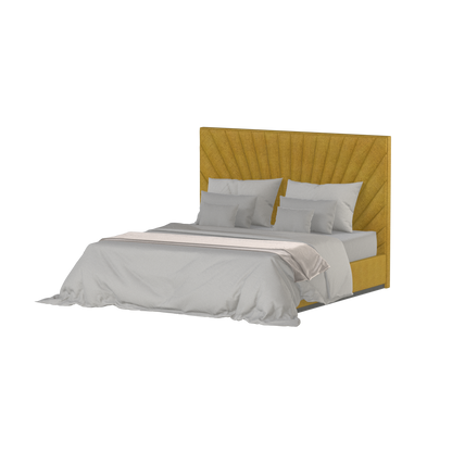 Lucia Bed With High Refined Headboard