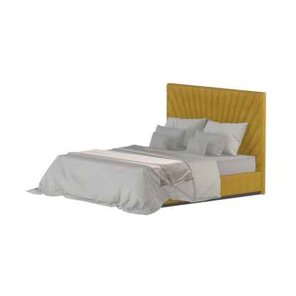Lucia Bed With High Refined Headboard