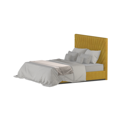 Lucia Bed With High Refined Headboard