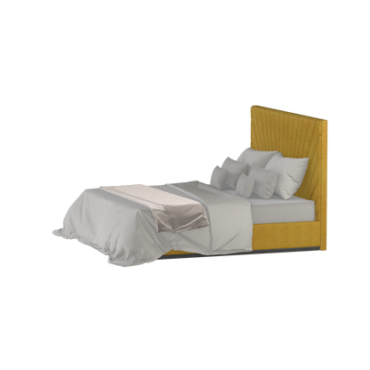 Lucia Bed With High Refined Headboard