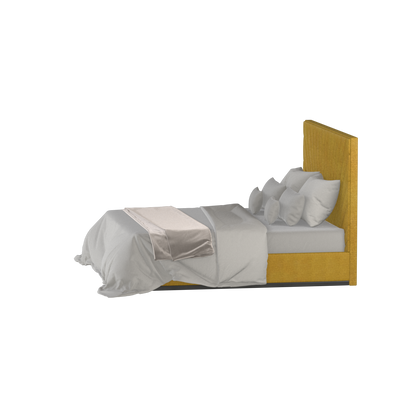 Lucia Bed With High Refined Headboard