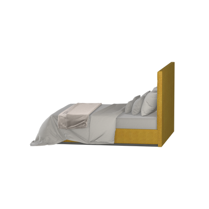 Lucia Bed With High Refined Headboard