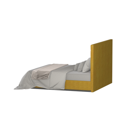 Lucia Bed With High Refined Headboard
