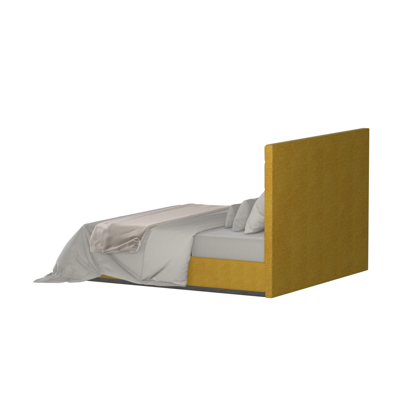 Lucia Bed With High Refined Headboard