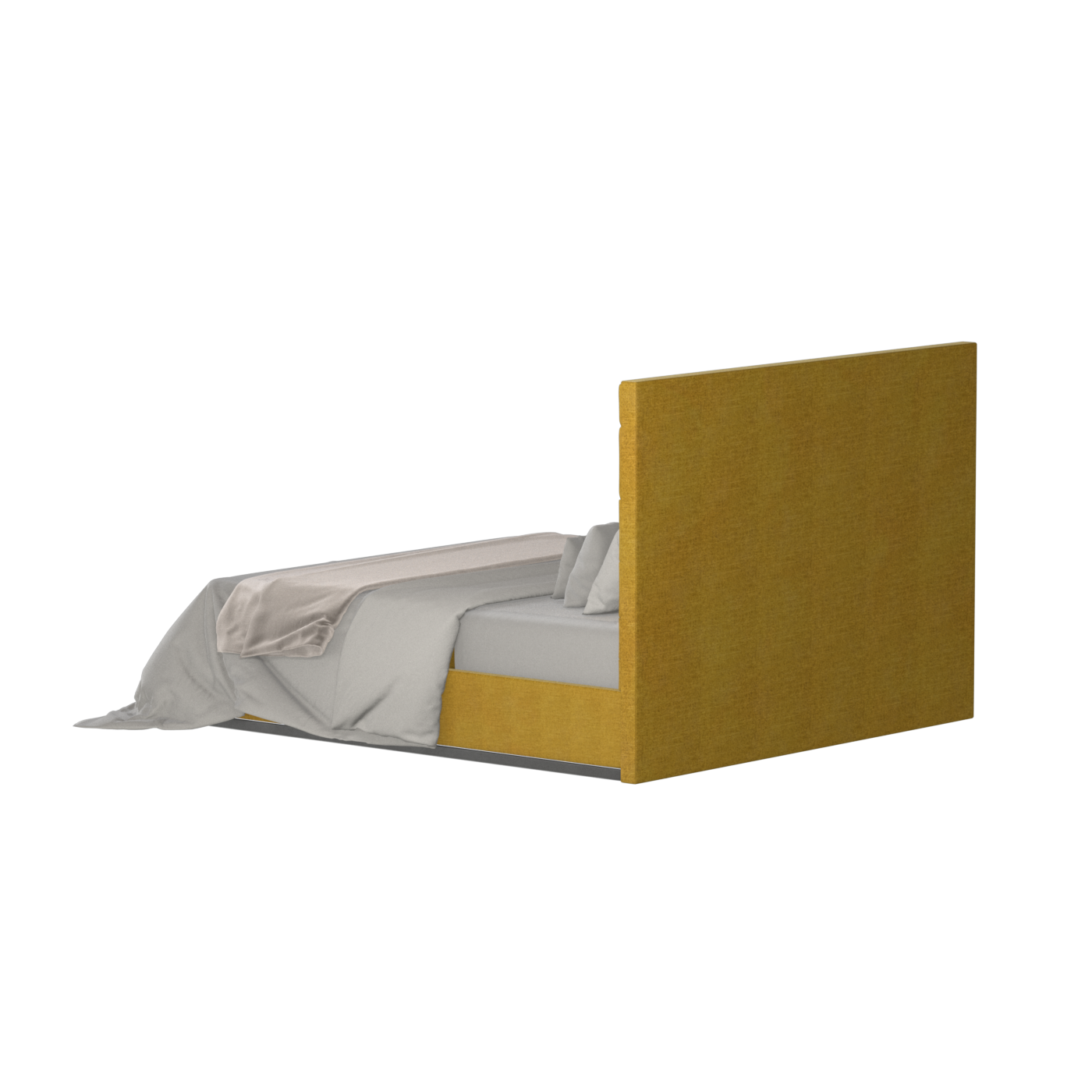 Lucia Bed With High Refined Headboard
