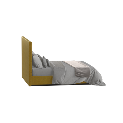 Lucia Bed With High Refined Headboard