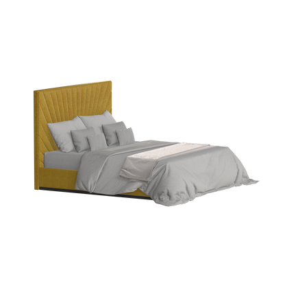 Lucia Bed With High Refined Headboard