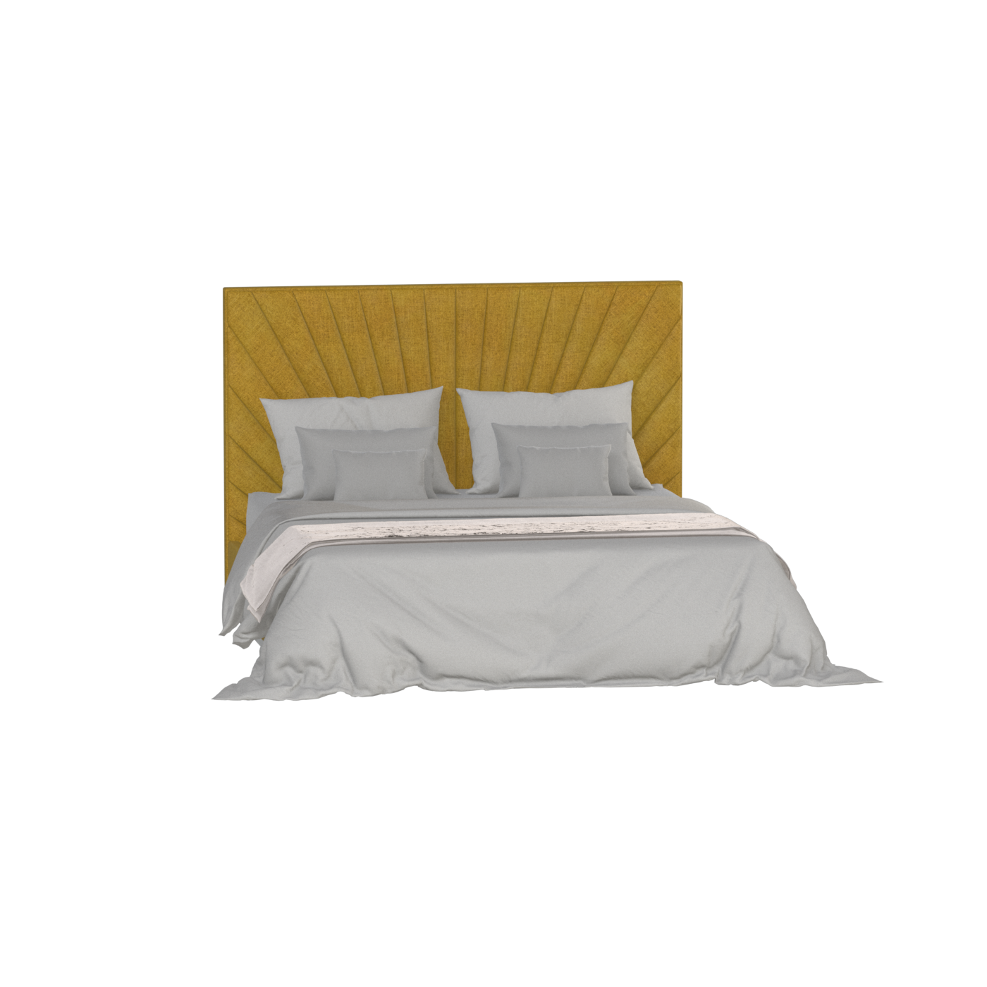 Lucia Bed With High Refined Headboard