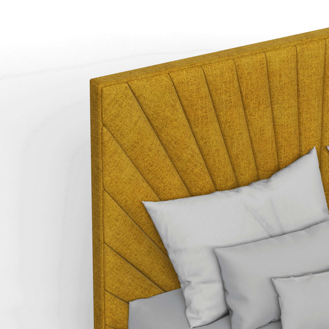 Lucia Bed With High Refined Headboard
