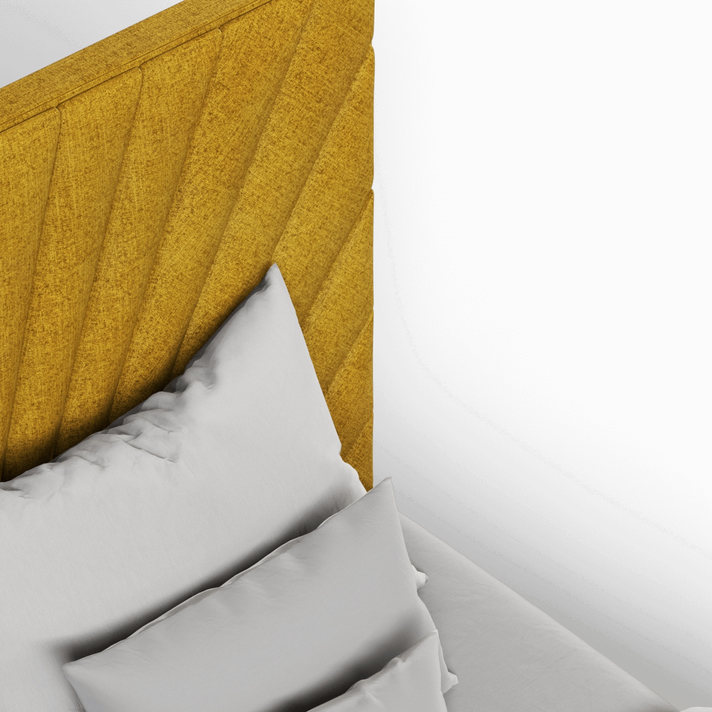Lucia Bed With High Refined Headboard