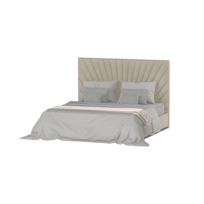 Lucia Bed With High Refined Headboard