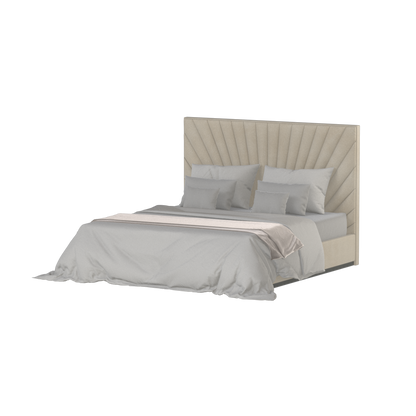 Lucia Bed With High Refined Headboard