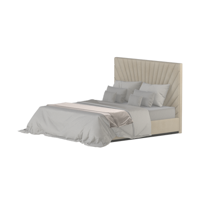 Lucia Bed With High Refined Headboard