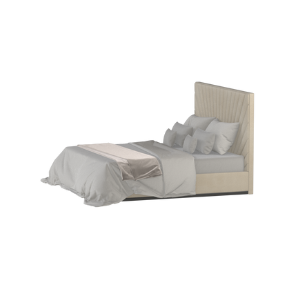 Lucia Bed With High Refined Headboard