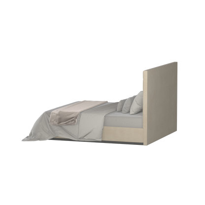 Lucia Bed With High Refined Headboard