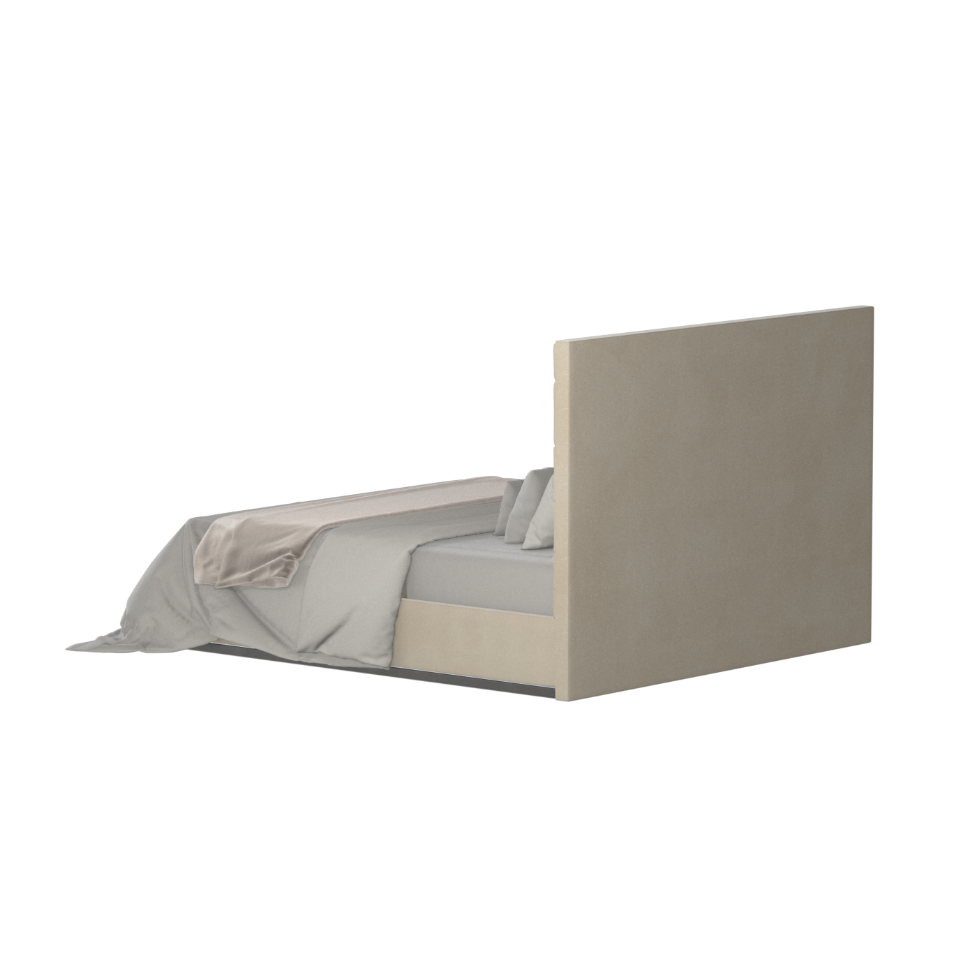 Lucia Bed With High Refined Headboard