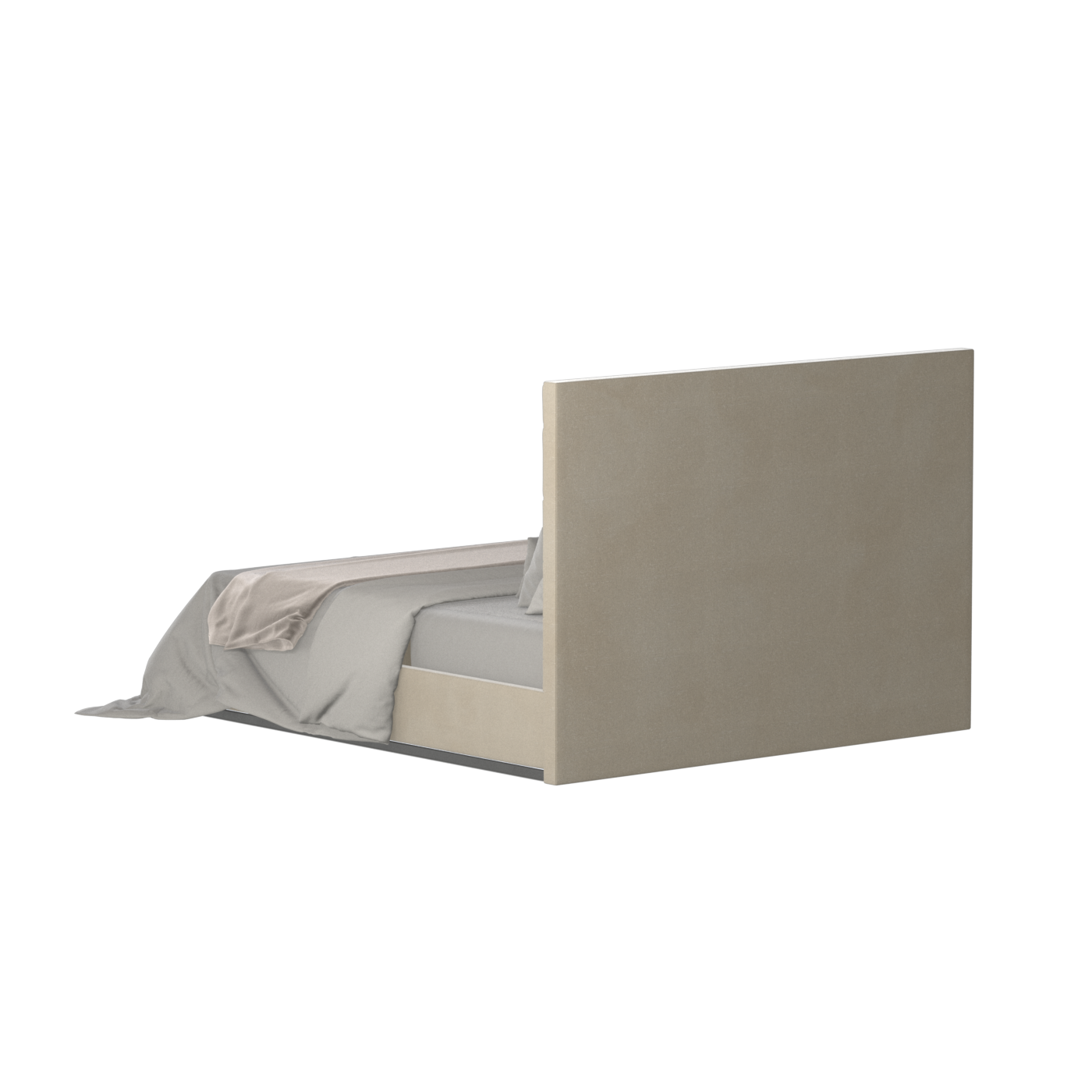 Lucia Bed With High Refined Headboard